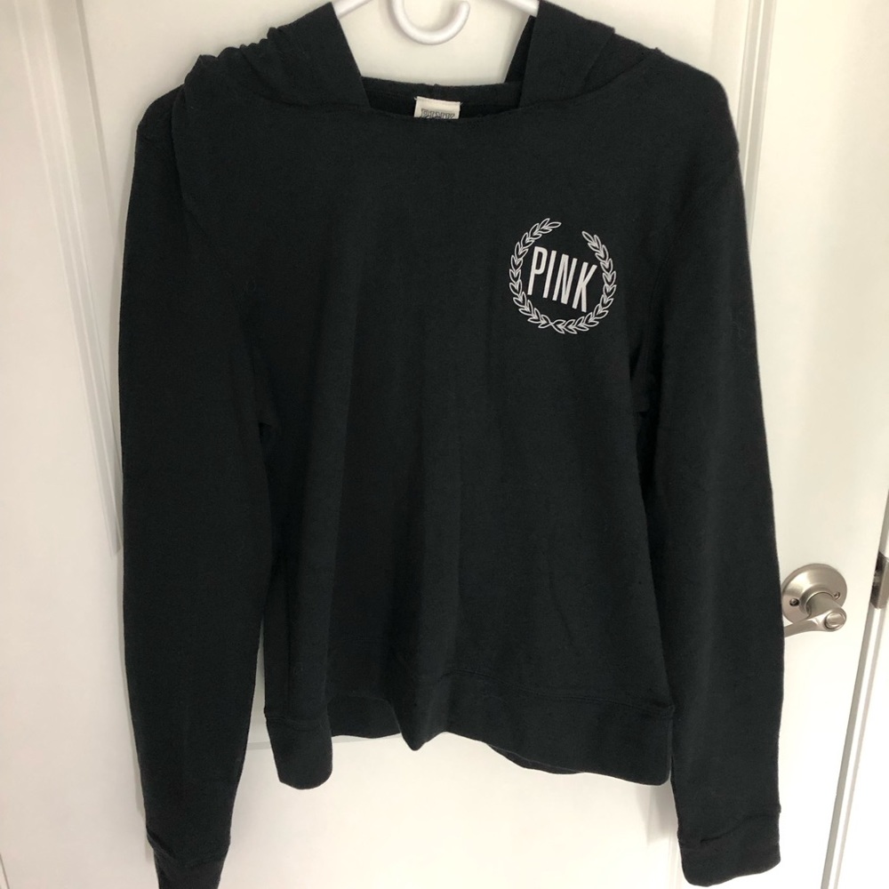 Victorias Secret PINK medium black hoodie NEW